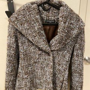 Avenue Montagne Brown and Baby Blue Blazer